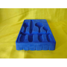 Plateau de flocage en plastique pour blister